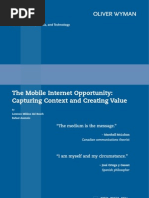 The Mobile Internet Opportunity: Capturing Context and Creating Value