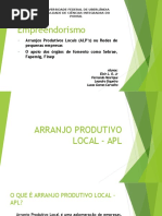 Trabalho - Empreendedorismo - APL - Eloir, Fernando, Leandro e Lucas