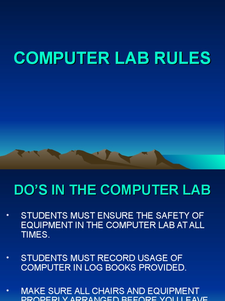 COMPUTER LAB RULES (2).ppt Copyright Intellectual Property