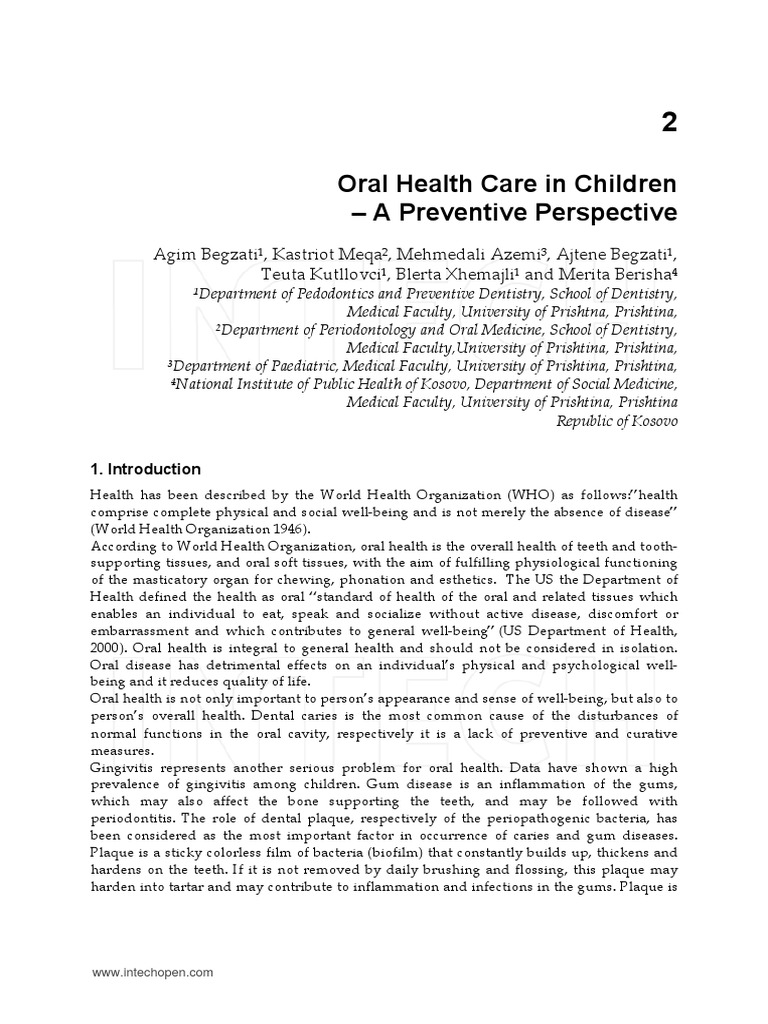 Ecc Review Human Tooth Dentistry