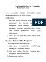 Petunjuk Teknis Pengisian Format Pengkajian Kesehatan Jiwa