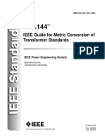 C57.144-2004 Ieee Guide for Metric Conversion of Transformer Standards