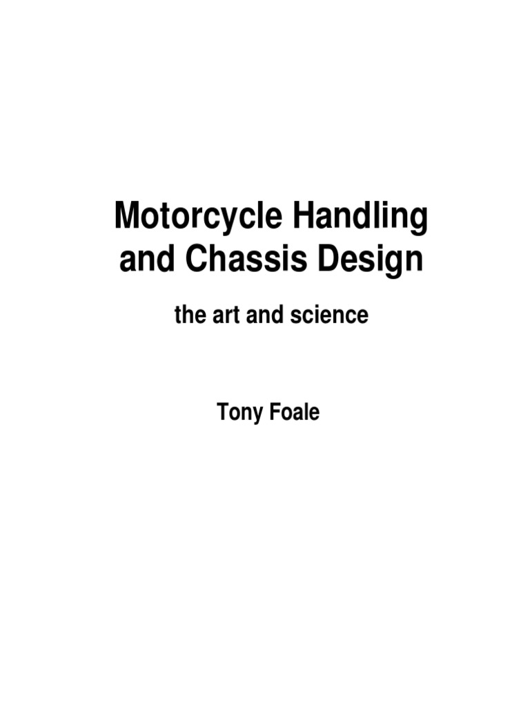 Motorcycle Frame Design PDF Tire Suspension (Vehicle)