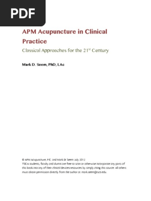 Apm Acupuncture Clinical Practice Acupuncture - 