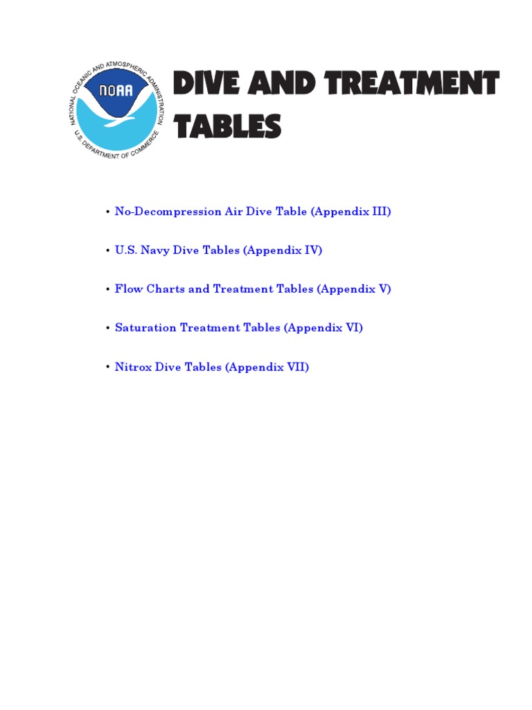 Tablas de Buceo PDF