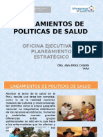 Lineamientos políticas salud Perú