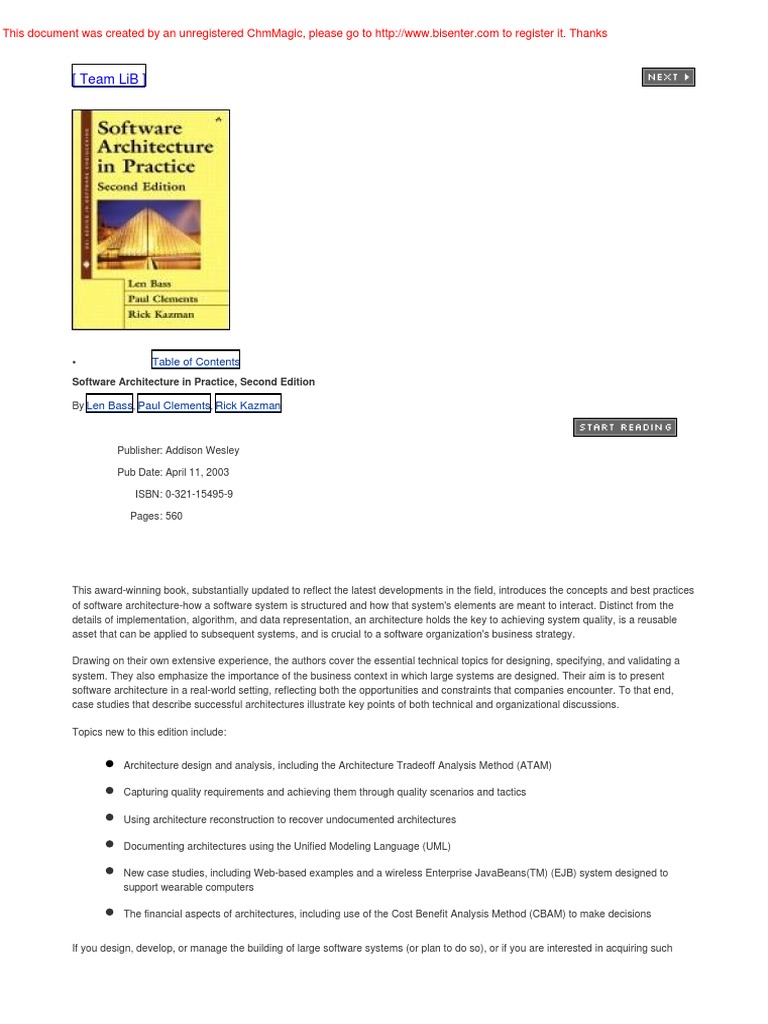Addison Wesley - Software Architecture in Practice 2Nd ... - 