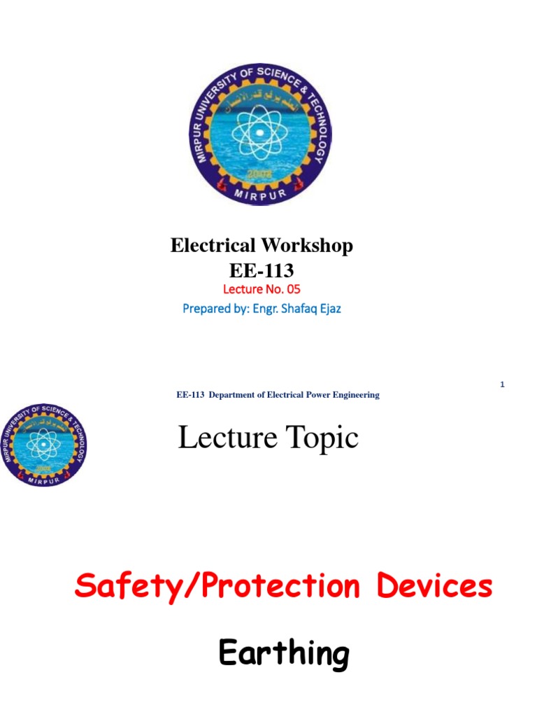 Earthing Procedures in Electrical Safety | PDF | Electrical Conductor ...
