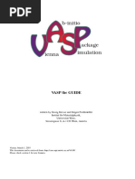Vasp Manual | PDF | Computers | Technology & Engineering