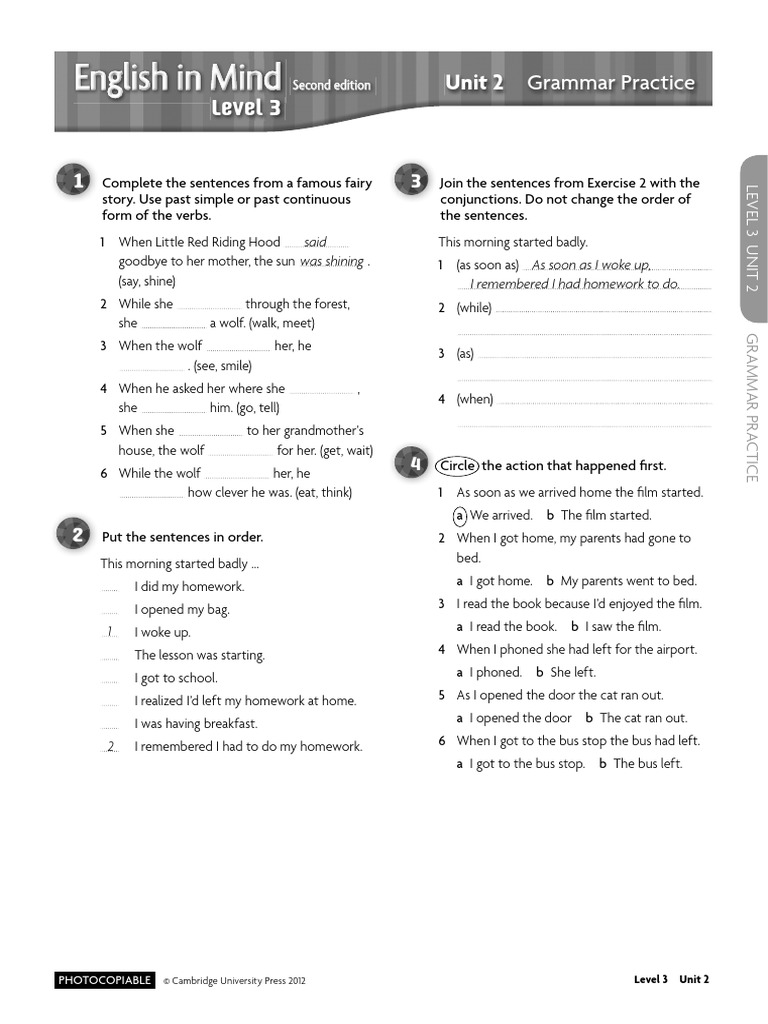 English In Mind 3 Answer Key
