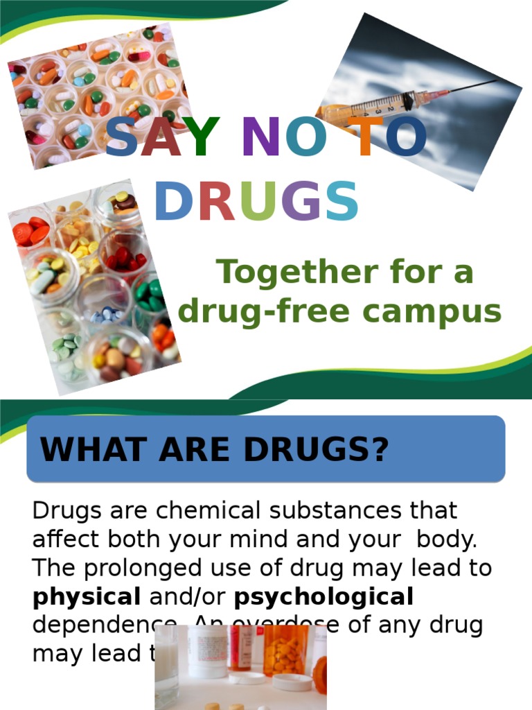 Say No To Drugs | PDF | Methamphetamine | Cannabis (Drug)