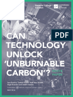 Can Technology Unlock Unburnable Carbon White Paper May 2016