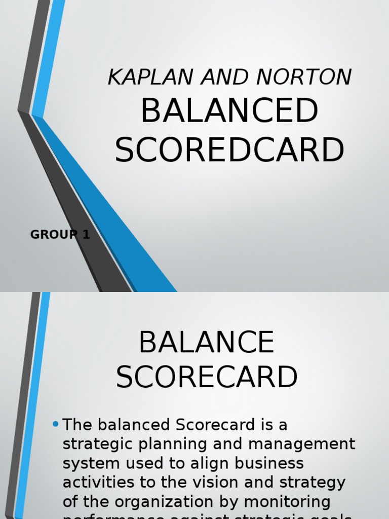 Balanced Scorecard Overview and Insights | PDF | Strategic Management ...