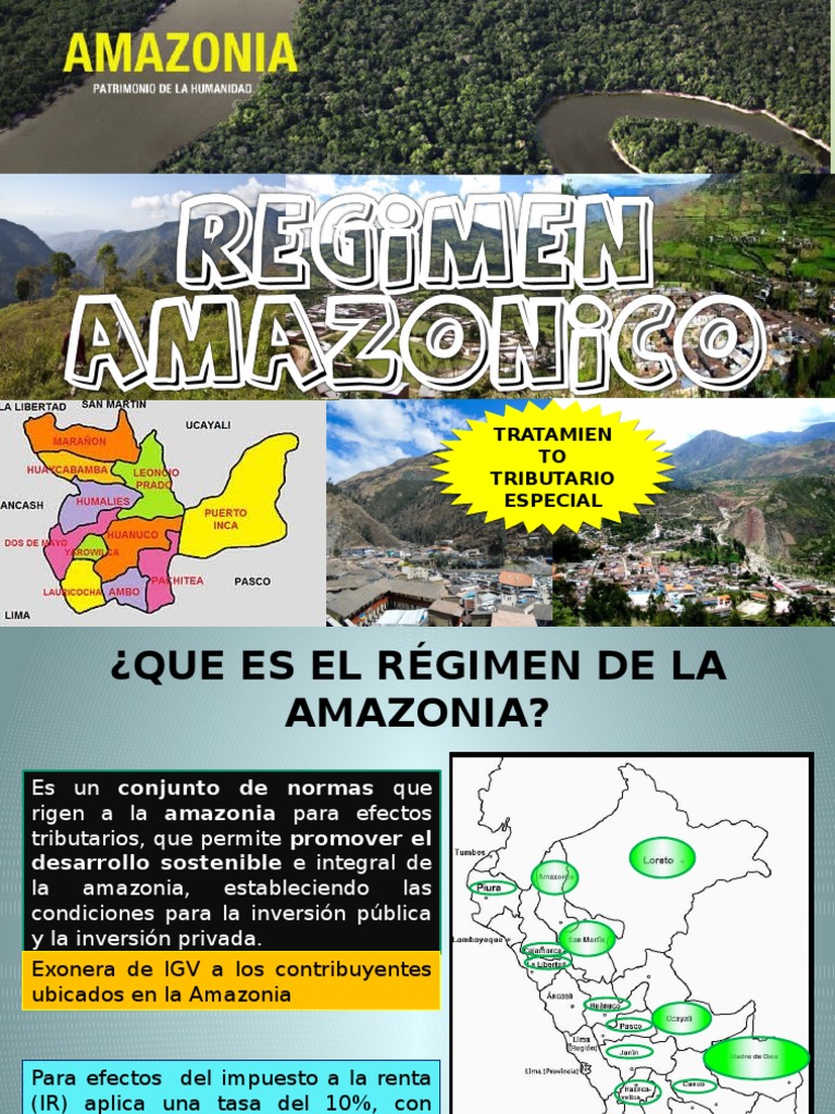 Régimen Tributario de la Amazonía 27037 | PDF | Impuestos | Contabilidad