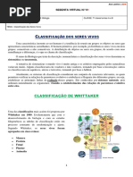 Classificação Dos Seres Vivos