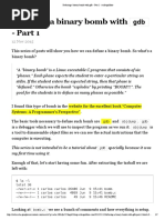 Download Defusing a binary bomb with gdb by carlosgaldino1 SN314102482 doc pdf