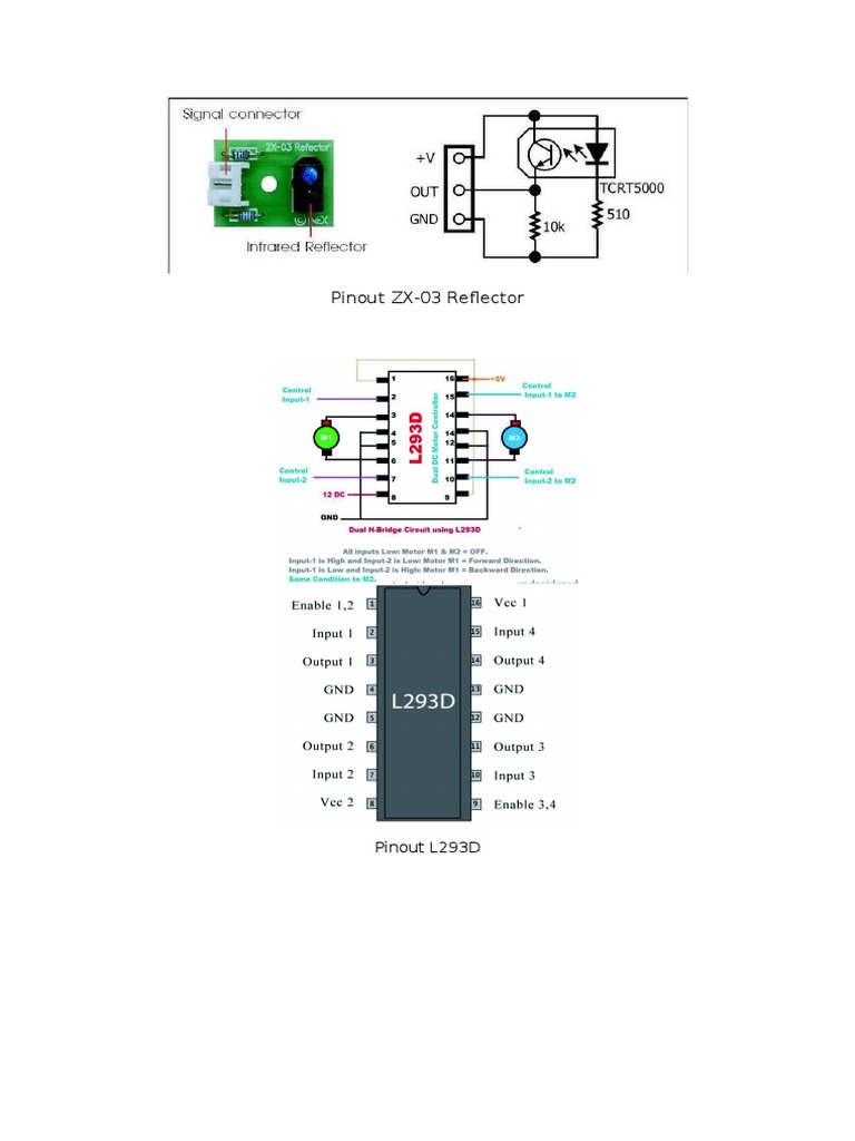 Pinout ZX-03 & L293D | PDF