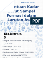 Presentase Kelompok 5 Larutan Asam