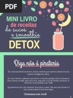 Mini Livro de Receitas de Sucos e Smoothie Detox HIIT Brasil