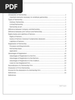 INDIAN Partnership Deed | Partnership | Current Account