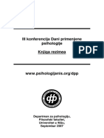 III Konferencija Dani Primenjene Psihologije - Knjiga Rezimea