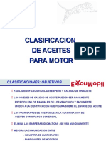 Clasificación de Aceites Para Motor