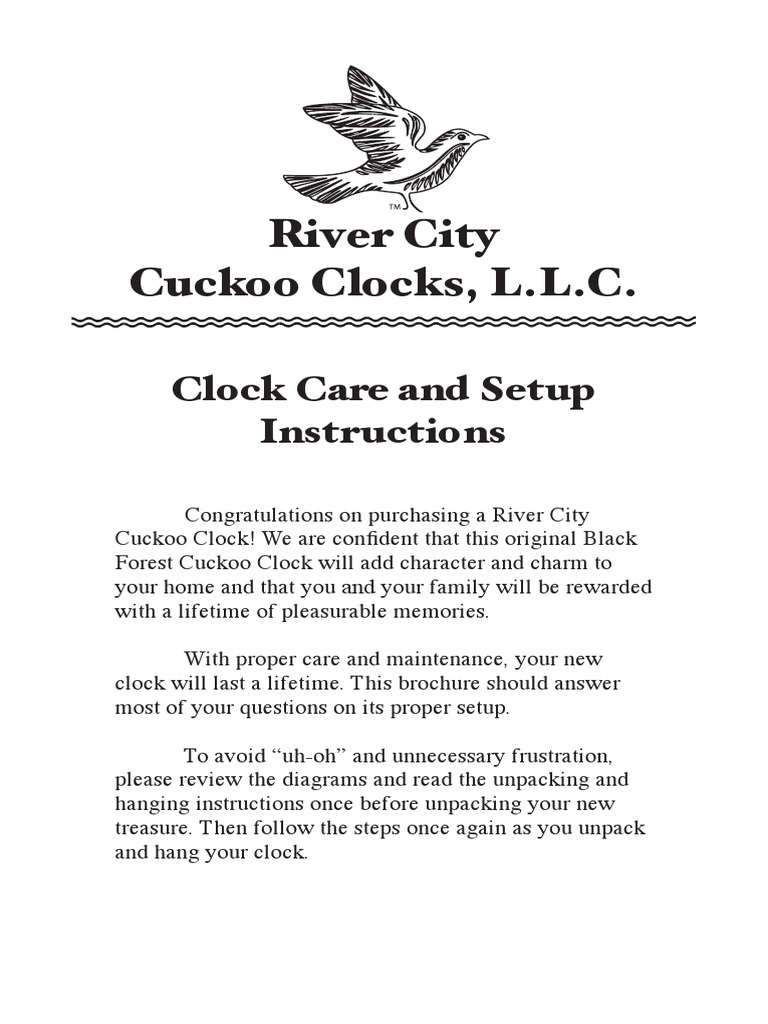 Comprehensive Instructions for Proper Care, Setup, Operation, and