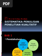 Fenomena Sosial PDF Sistematika Penulisan Penelitian Kualitatif