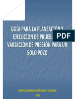 Pruebas de Variacion de Presion