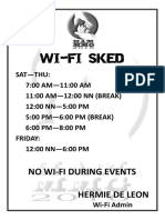 Wi-Fi Sked: No Wi-Fi During Events Hermie de Leon