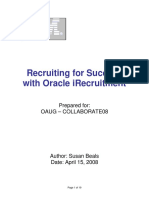 Recruiting For Success With Oracle IRecruitment