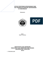 Makalah Studi Faktor Penyebab Kemiskinan Dan Mekanisme Penanggulangan Kemiskinan Di Indonesia