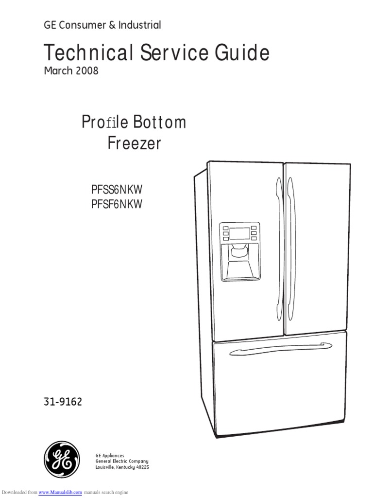 PFSS6NKW GE Refrigerator Service Manual PDF Refrigerator Thermostat