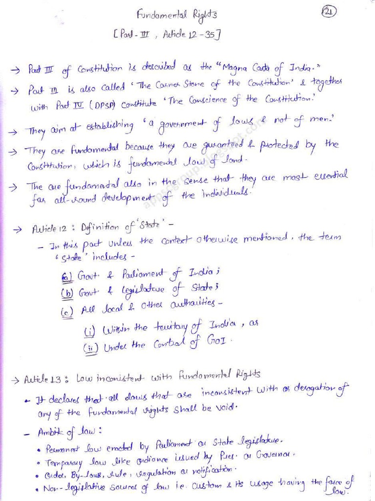 Constitution Notes | PDF