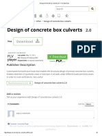 Design of Concrete Box Culverts 2 PDF