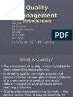 Quality Management in the Public Sector: A Historical Perspective