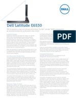 Dell Latitude E6530 Spec Sheet