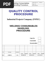 Welding Consumables Handling Procedure.