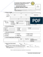 Learners Profile Form: 3. Personal Information
