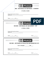 Recibo - Retirada de Materias - Convém