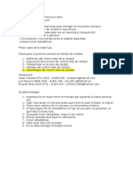 Charla para La Próxima Semana (31-05) en Manejo de Calidad