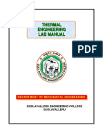 Thermal Engg Lab Manual
