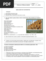 Avaliação do 7° ano