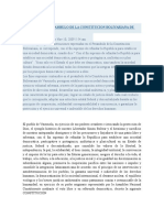 Analisis Del Preambulo de La Constitucion Bolivariana de Venezuela