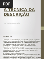 A Técnica Da Descrição