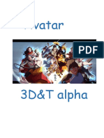 Avatar 3d&t Alpha