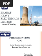 Bheltrainingppt Steam Turbine