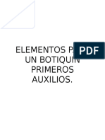 Elementos Del Botiquin