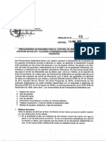 CIRCULAR C13-09 Precauciones Estándares para El Control IAAS y Aislamiento de Pacientes - MINSAL Chile 2013