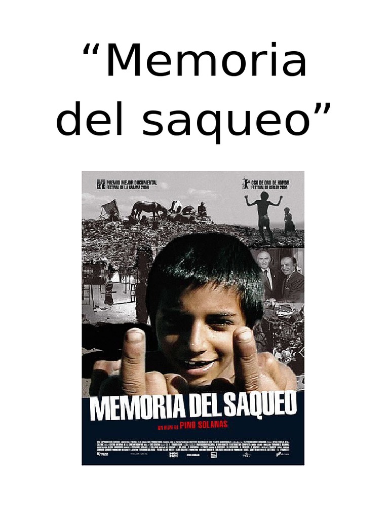 Memoria Del Saqueo | PDF | Neoliberalismo | Ciencias económicas